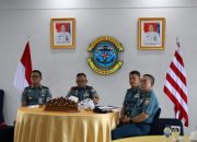 Danlantamal I Ikuti Rapat Staf Dengan Pangkoarmada I Secara Vicon