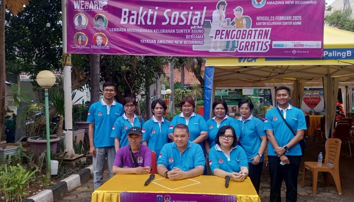 Yayasan Amazing New Beginning dan LMK Kel. Sunter Agung Gelar Pemeriksaan Kesehatan Gratis